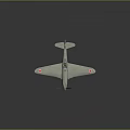 Vintage Propeller Airplane Model With Light Colored Body Red Star Symbols On Wings And Tail