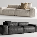 Modern Bonaldo double sofa 3d model