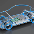 Advanced Electric Vehicle Chassis Platform With Battery Pack And Components Design