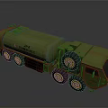 Green Military Tank Vehicle With Multiple Wheels And STANKOIL Logo