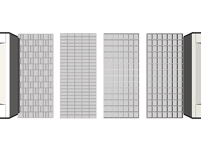 Modern Grid Panel Partition Design For Room Separation In Interior Spaces 3d model