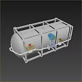 Industrial Electronic Equipment With Stainless Steel Cylinder Metal Frame And Blue Yellow Components