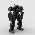 LEGO Toy Blocks Fighting Robot Gundam Mech Warrior Transformers 3d model