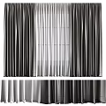 Elegant Modern Layered Window Curtains With Dark Opaque Panels And Light Sheer Fabric
