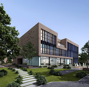 modern architecture 3d model