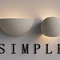 Simple Style Wall Lamps with Speckled Design Bowl and Sphere Shapes Illuminated on Wall