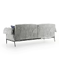 Modern double sofa multiplayer sofa 3d model