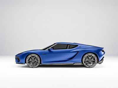 Modern sports car Lamborghini 3d model