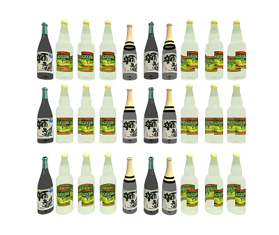 Modern wine utensils 3d model