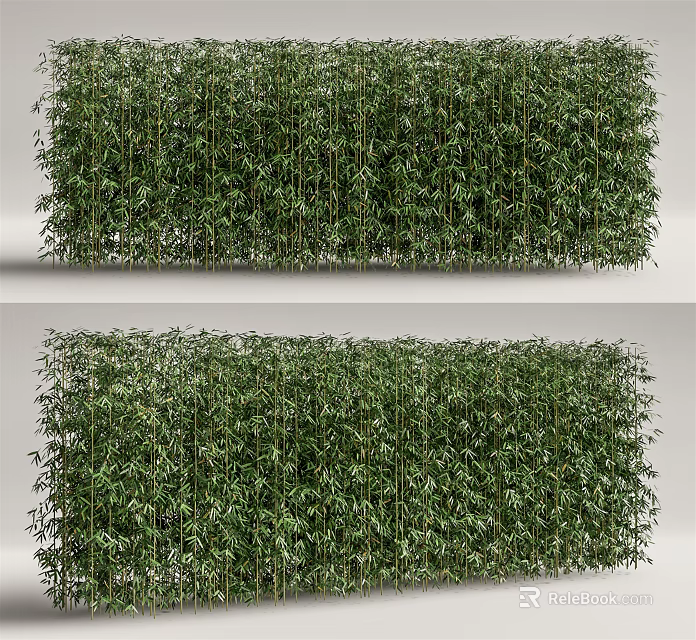 Living Plant Wall With Lush Green Foliage For Indoor Decorative Design 3d model 
