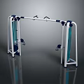 Sturdy Steel Fitness Equipment With Vertical Posts Horizontal Bar And Stable Base