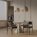 Modern table combination 3d model