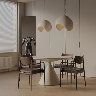 Modern table combination 3d model
