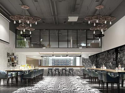 INDUSTRIAL LOFT BAR 3d model