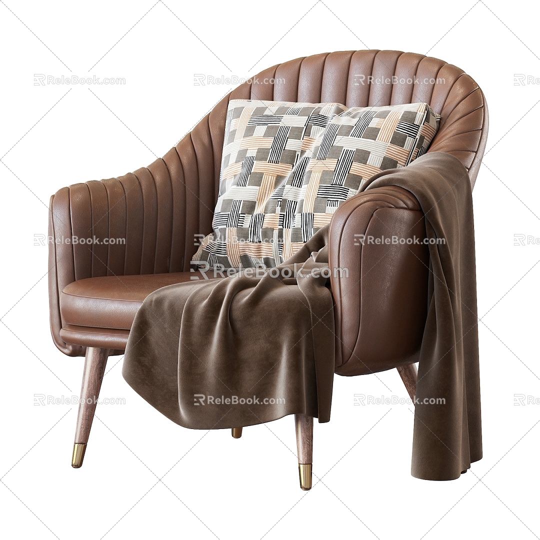 Modern single sofa 3d model