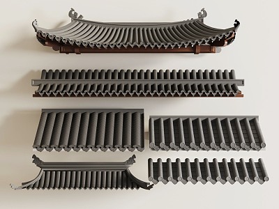 Chinese eaves model