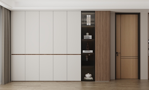 Italian Style Sideboard Bookcase Locker 3d model