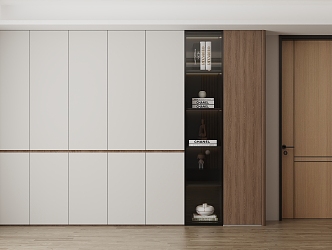 Italian Style Sideboard Bookcase Locker 3d model