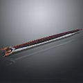 Colorful Reptile Snake With Red Gold Scales Crawling On Dark Surface