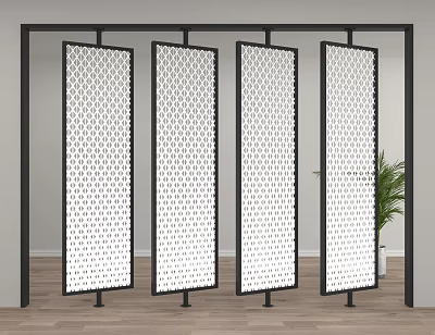 Partition screen 3d model