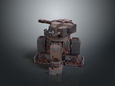 laser tower turret turntable sci-fi tower defense game tower defense sci-fi turret game turret game turret 3d model