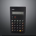 Milan Black Electronic Calculator With Digital Screen And Multi Colored Buttons