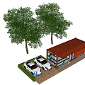 Modern Container Unattended Selling Container 3d model