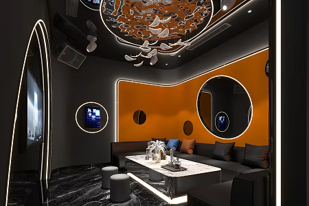 KTV private rooms 3d model