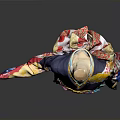 Traditional Japanese Kimono With Colorful Floral Patterns And Elegant Silk Fabric Design
