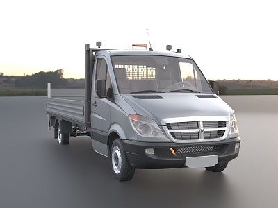 Pickup Truck Vans 3d model