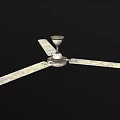 Ceiling Fan With Three Metal Blades Modern Design For Home Cooling