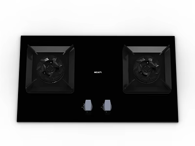 Modern gas stove 3d model