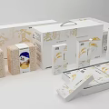 Traditional Grain Packaging for Household Supplies with Old Street Rice Products and Various Box Designs