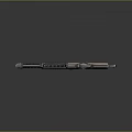 Futuristic Sci Fi Weapon With Metallic Finish Sleek Structure And Detailed Grip