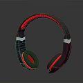 Stylish Purple And Red Over Ear Headphones With Ergonomic Headband And Comfortable Ear Cushions
