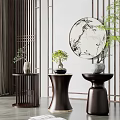 New Chinese style combination of several sides and several corners 3d model