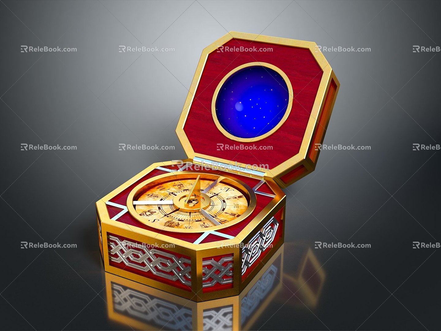 Compass Instrument Instrument Items 3d model