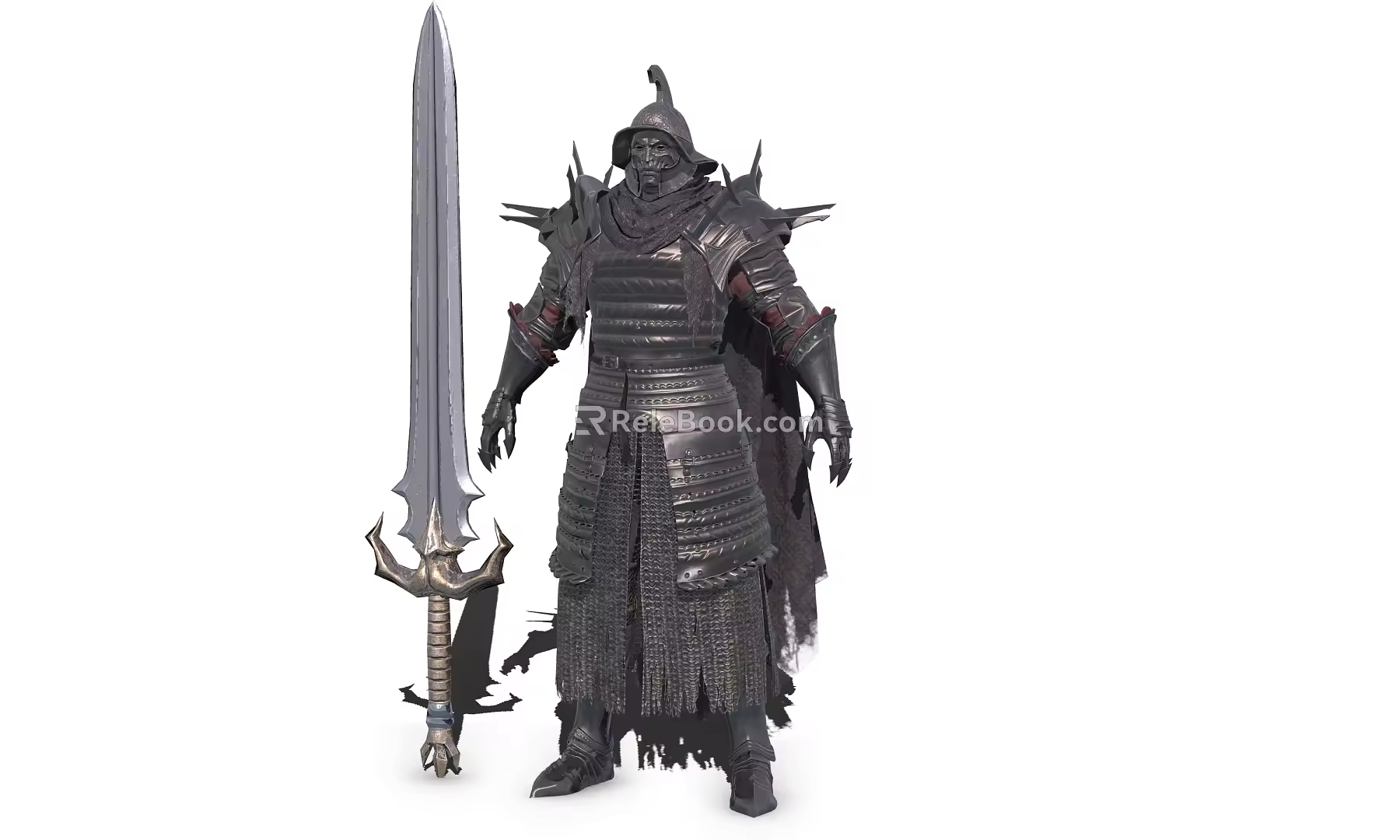 Medieval Warrior Armor Swordsman 3d model