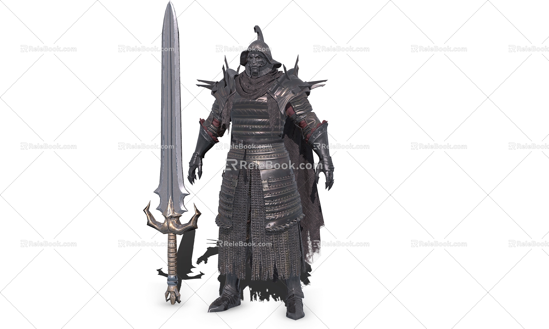 Medieval Warrior Armor Armor Swordsman 3d model