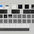 Switch socket combination 3d model