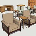 3D Furniture Design Collection Including Bed Desk Sofa Cabinet And Chair