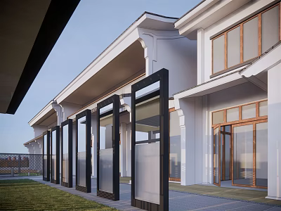 New Chinese Commercial Building Commercial Multi-storey 3d model