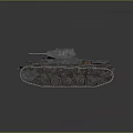 Military Tank Design With Number 24 Tracks Cannon And Metal Exterior