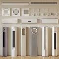 Stylish Modern Air Conditioner Fans With Wall Mounted And Standing Designs For Home