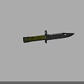 Durable Tactical Knife With Stainless Steel Serrated Blade Textured Handle Metal Ring And Hole Design