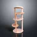 Multi Level Wooden Cat Tree With Platforms For Pet Home Living