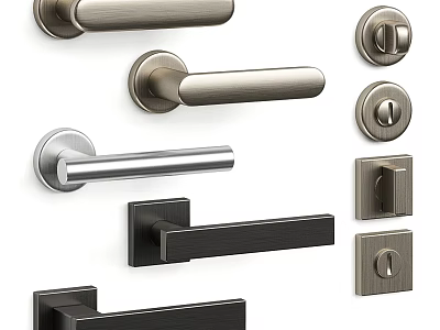 Modern Door Handle 3d model