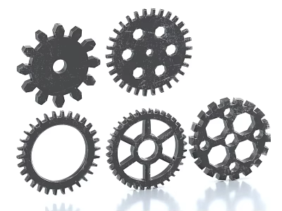 Industrial Equipment Heavy Duty Metal Gears For Mechanical Machinery Parts 3d model