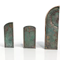 Vintage Green Copper Decorative Doors With Ornate Patterns In Different Sizes