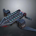 Futuristic Spacecraft Design With Modular Structure And Control Panels